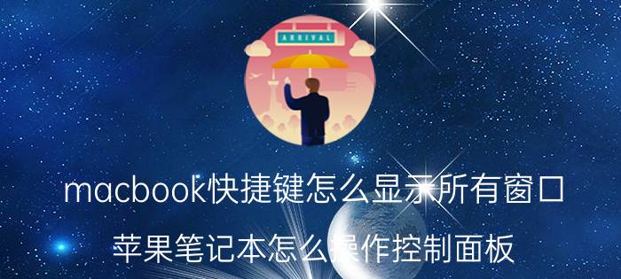 macbook快捷键怎么显示所有窗口 苹果笔记本怎么操作控制面板？